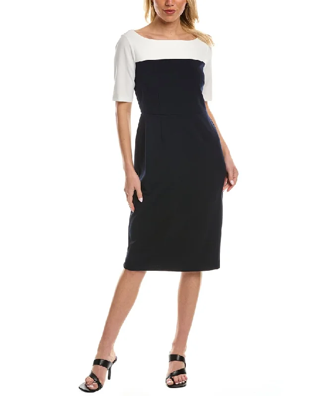 London Times Colorblock Sheath Dress