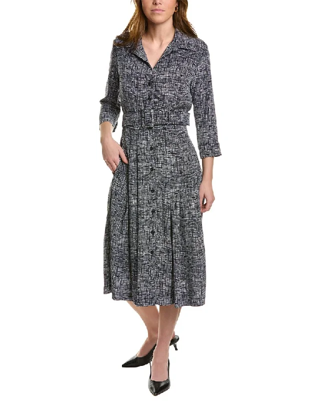 Samantha Sung Audrey 3 Silk Shirtdress