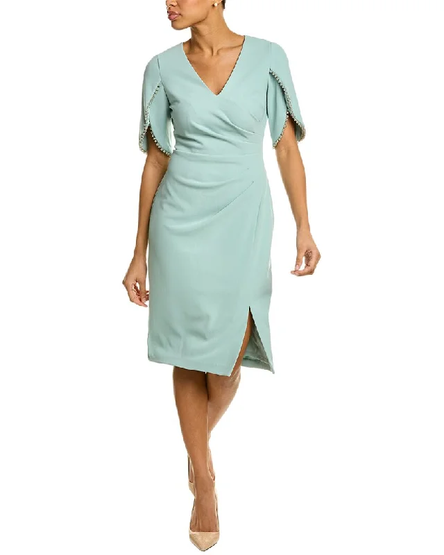 Adrianna Papell Tulip Sleeve Sheath Dress