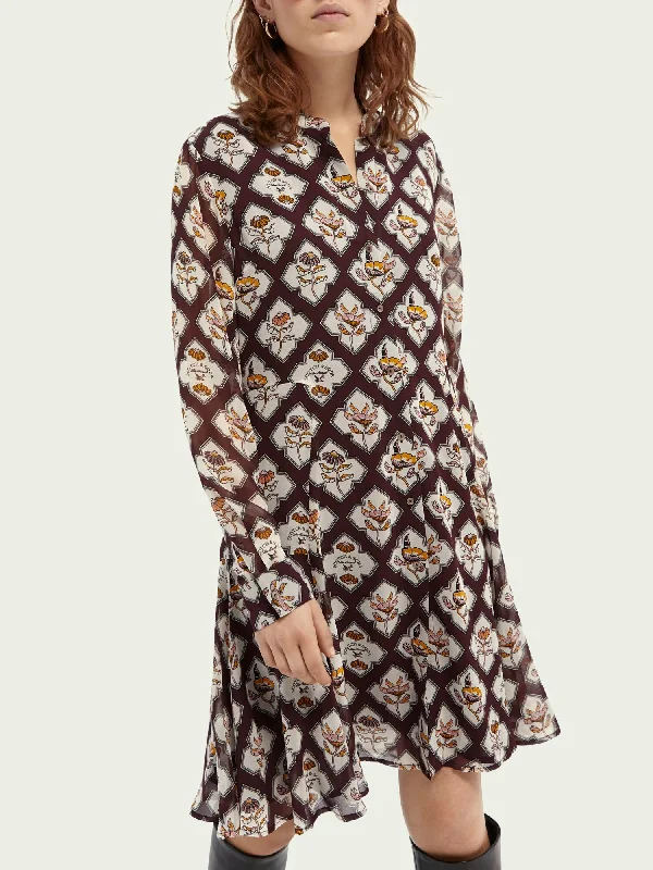 Scotch & Soda Printed Button-down Dress