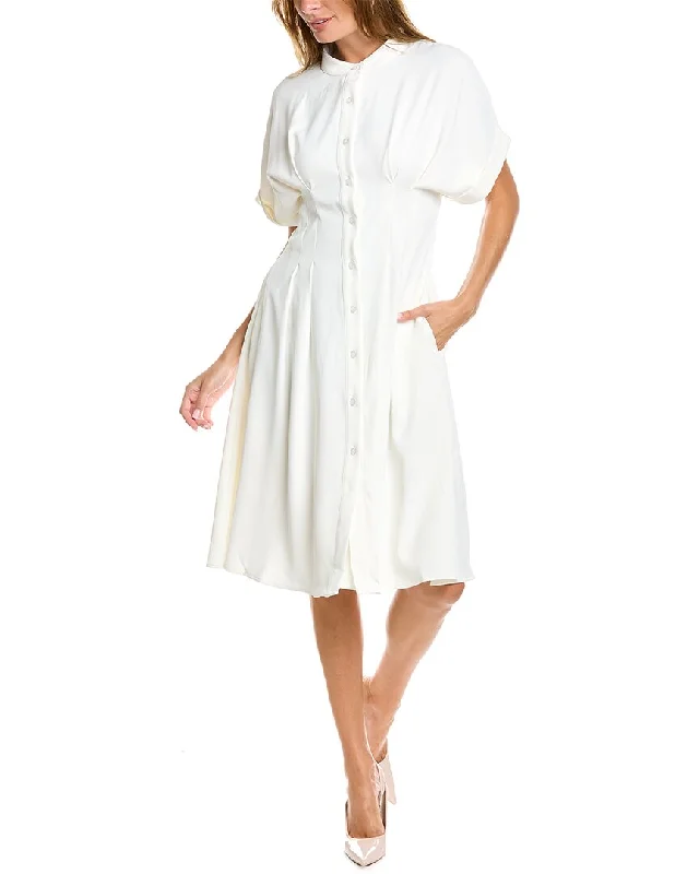 Gracia Pleated Shirtdress