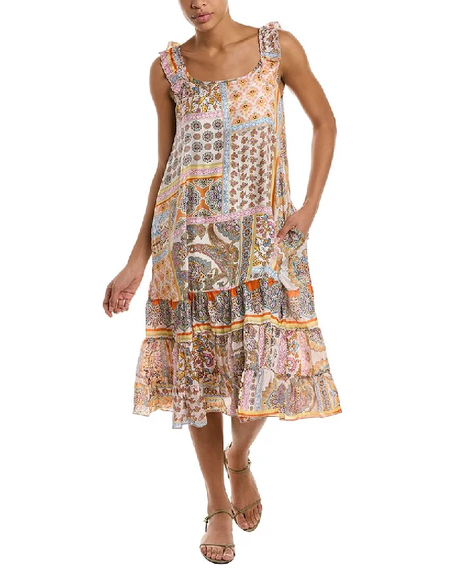 Johnny Was Summer Yolanda Silk Dress