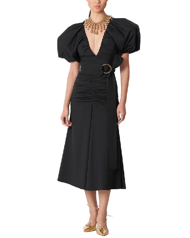 Carolina Herrera Ruched Front Seam Dress