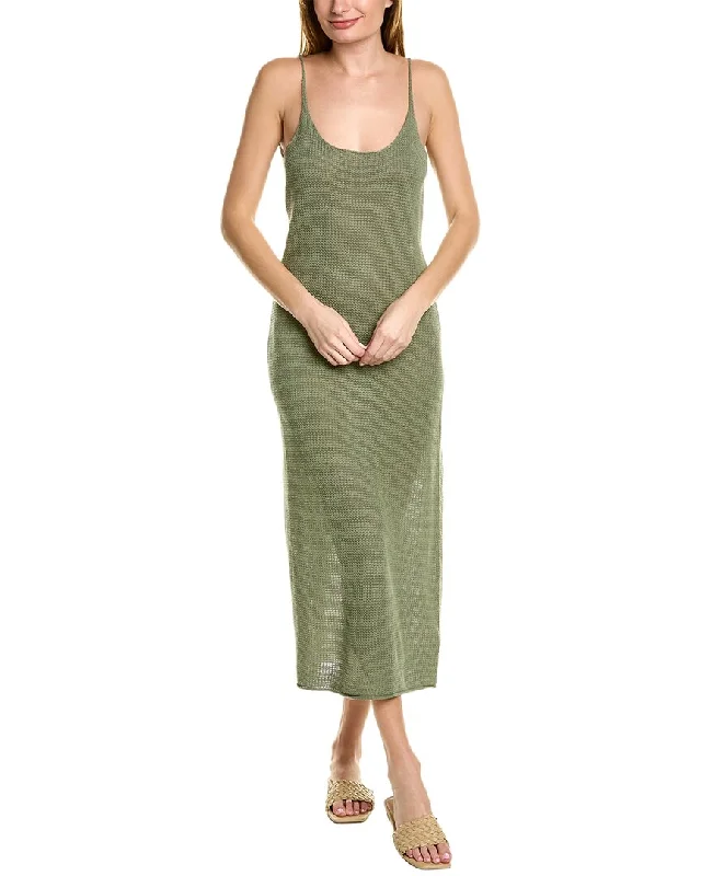 Onia Textured Linen Maxi Dress