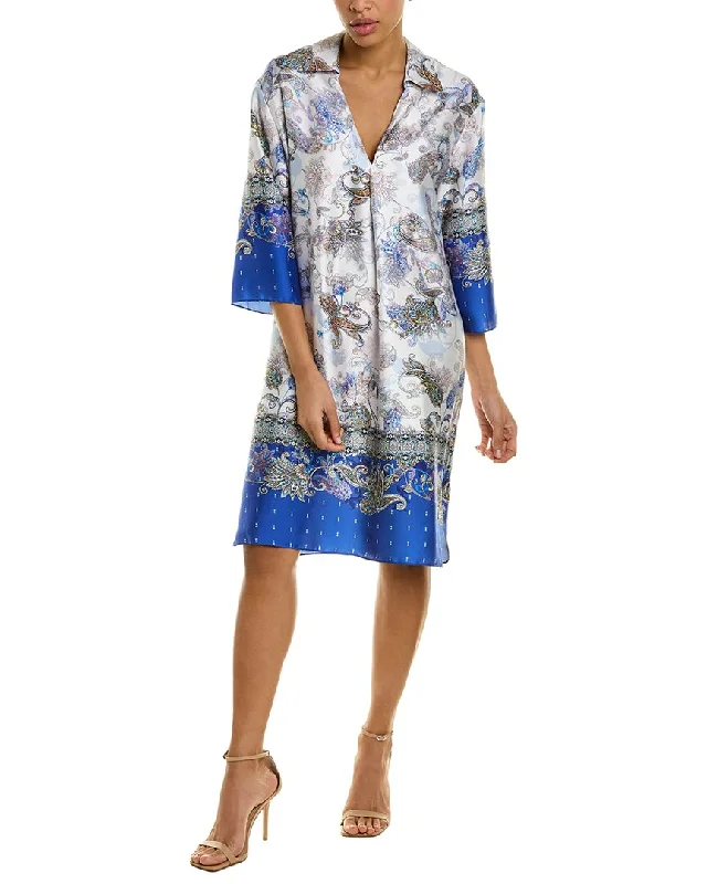 Teri Jon by Rickie Freeman 3/4-Sleeve Shift Dress