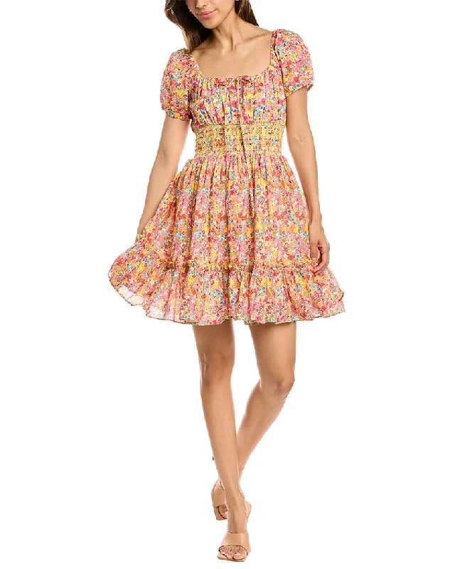 Stellah Smocked A-Line Dress