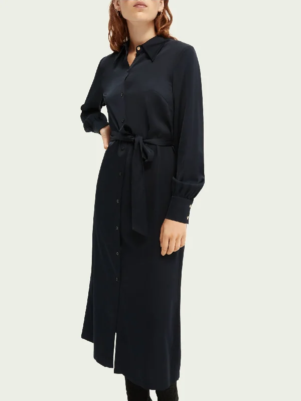 Scotch & Soda Belted Shirt Dress