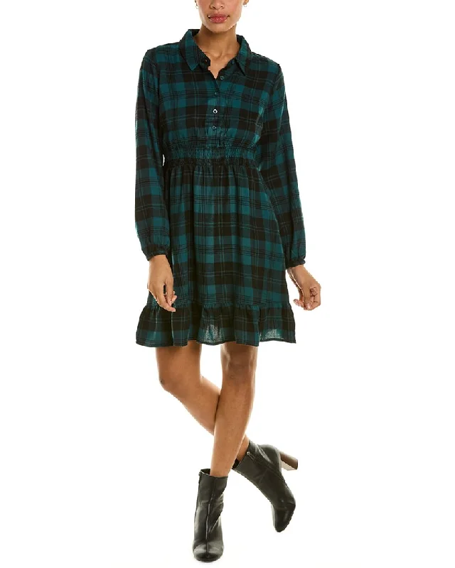 Lucky Brand Plaid Shirt Dress