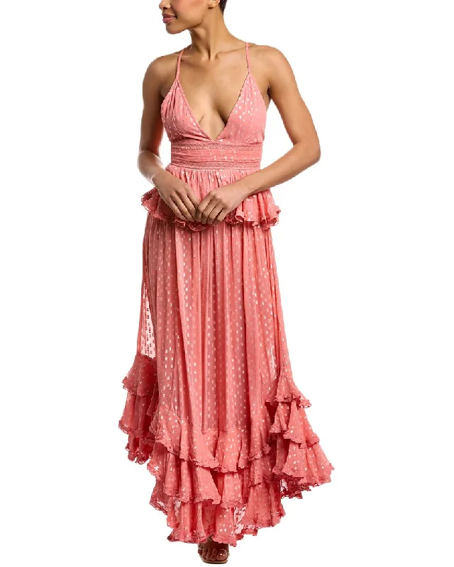 Rococo Sand Tiered Ruffle Maxi Dress