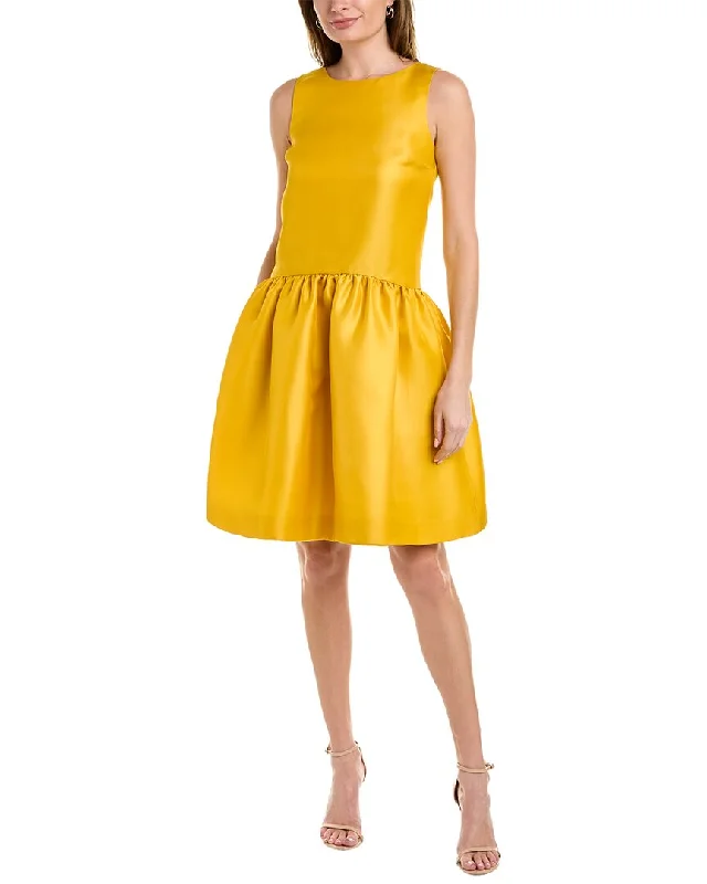 Oscar de la Renta Silk Cocktail Dress