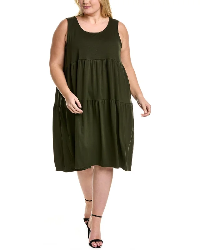 EILEEN FISHER Plus Tiered Dress