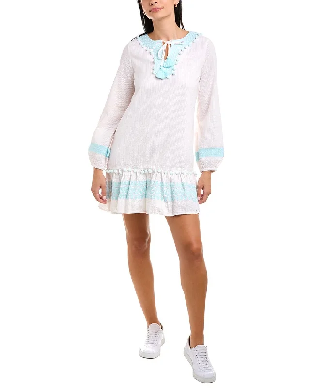 Sail to Sable Ruffle Hem Mini Dress