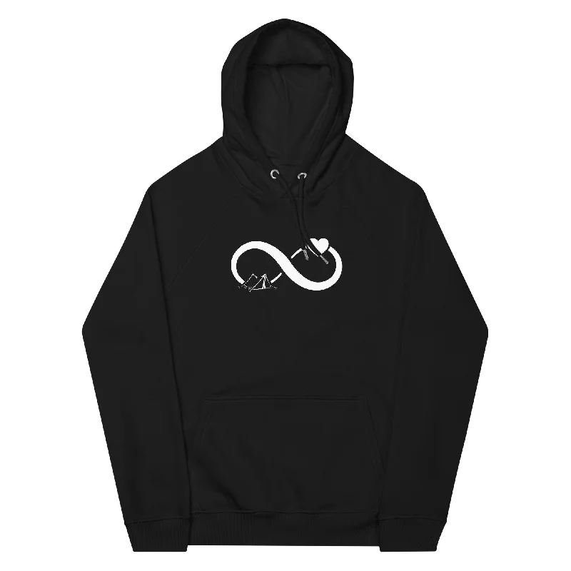 Infinity Heart and Camping 1 - Unisex Premium Organic Hoodie