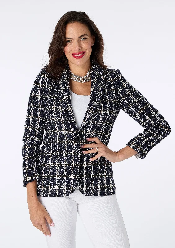 Gaby Tweed Jacket with Sequin detail - size 8