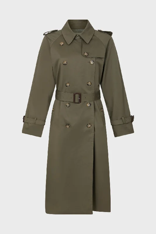 Trench Coat Serge Dae02a301 Khaki-Green