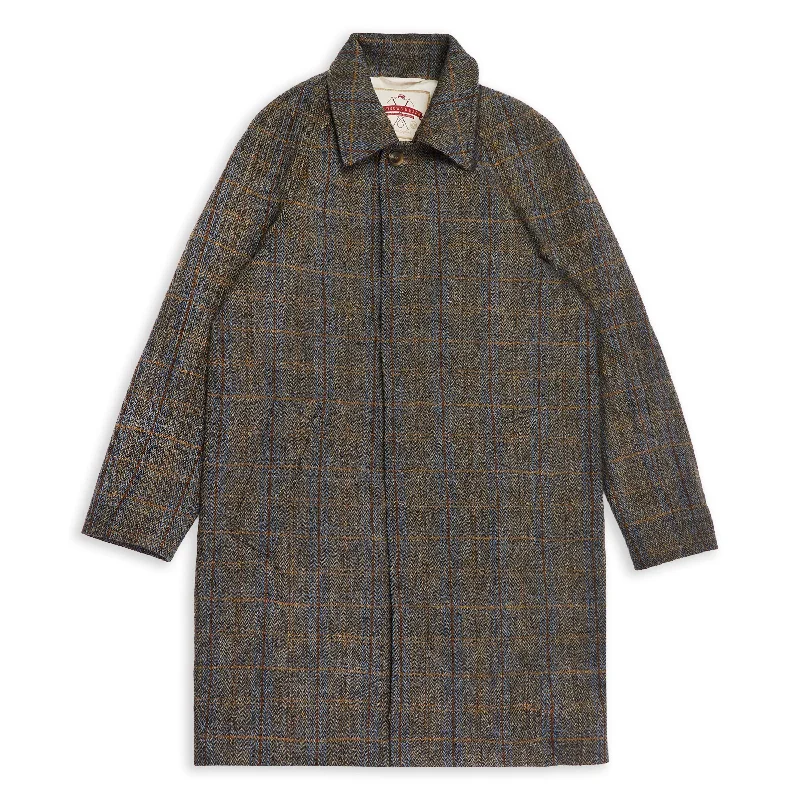 Gladstone Harris Tweed Overcoat - Herringbone