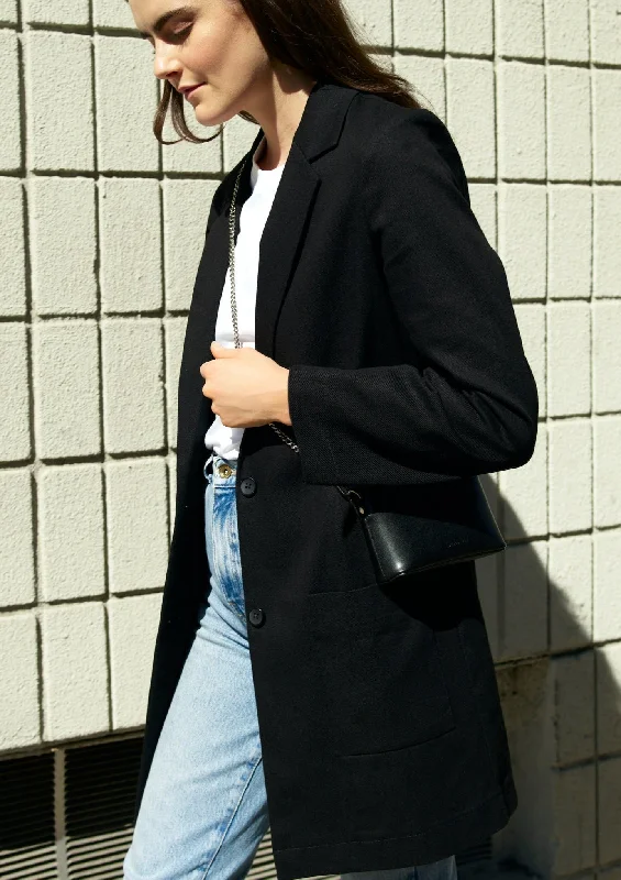 Black Denim Blazer