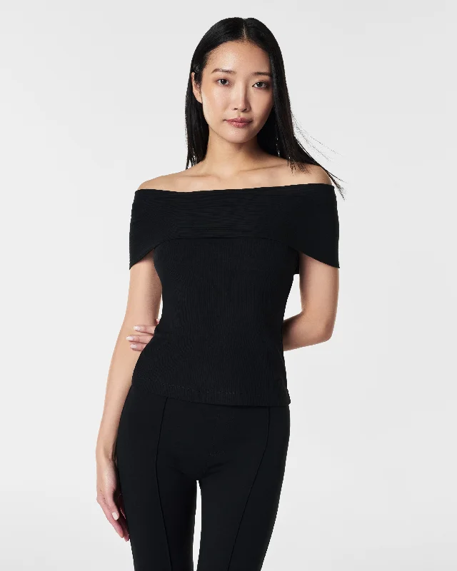 SPANX® Stretch Rib Off-The-Shoulder Top