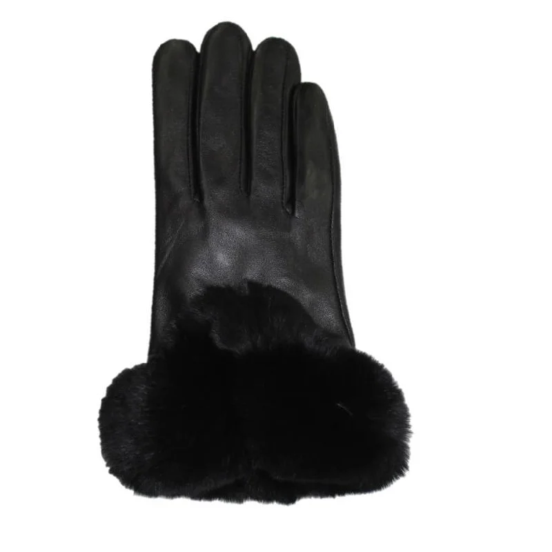 Rex Rabbit Trimmed Gloves