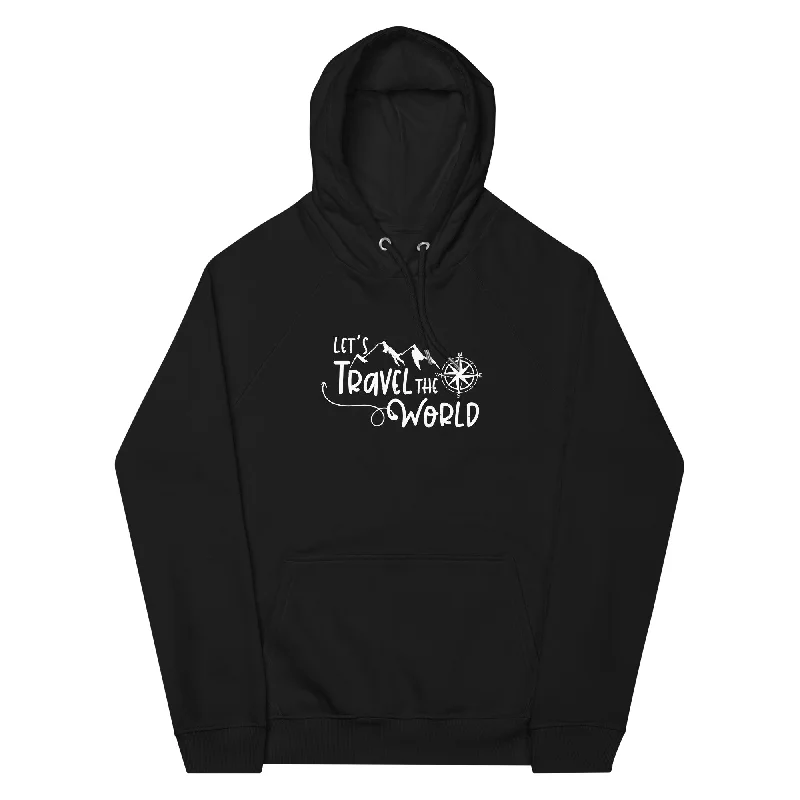 Lets travel the world - Unisex Premium Organic Hoodie