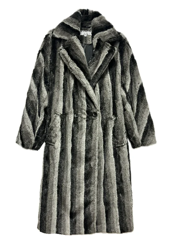 Vivienne Multi-Coloured Faux Fur Coat - sizes 10, 12, 14