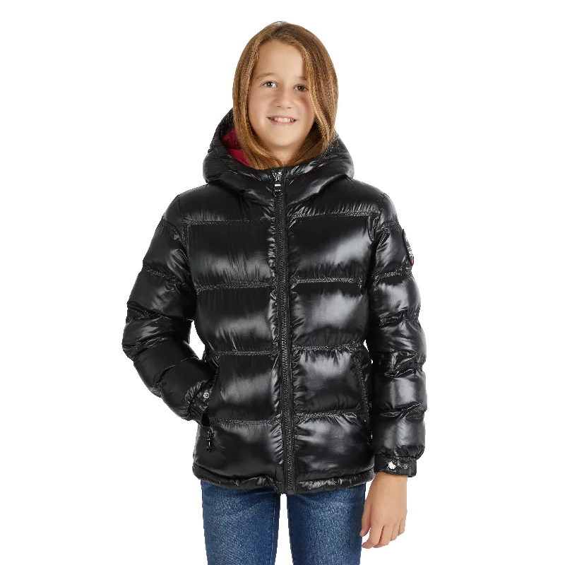 Pajar Girl’s Nevis Short Puffer with Fixed Hood