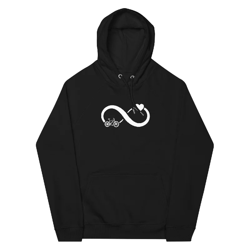 Infinity Heart and E-Bike - Unisex Premium Organic Hoodie