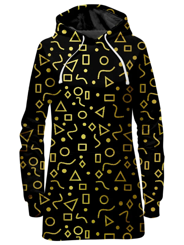 Mod Gold Shapes Hoodie Dress