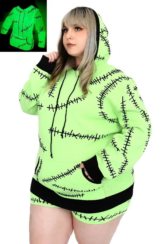 The Boogie Man Hoodie Sweater - Green Glow