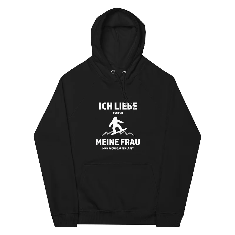 Ich liebe meine Frau - Snowboarden - Unisex Premium Organic Hoodie