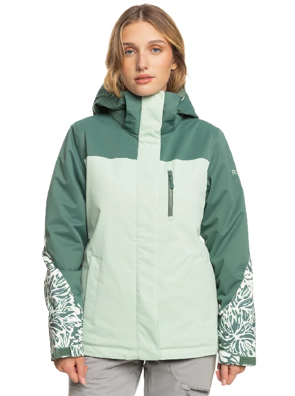 Roxy Jetty Block Technical Snow Jacket - Dark Forest Wild