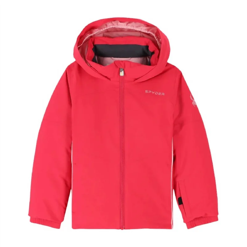 Girls Conquer Jacket In Cerise