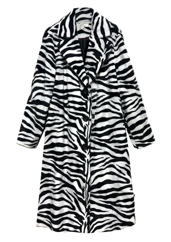 Annie Zebra Faux Fur Coat - sizes 12, 14, 16