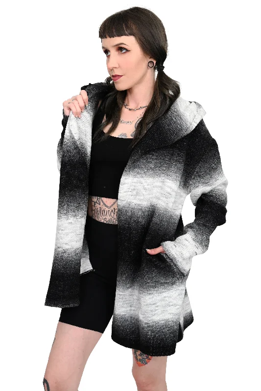 Film Strip Open Front Cardigan - No Restock!