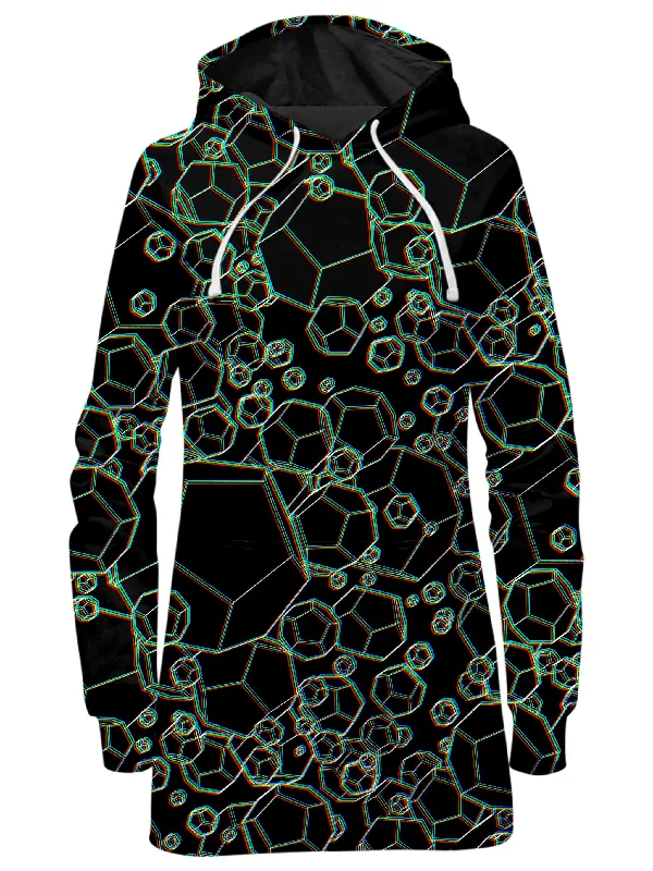 Dodecahedron Madness Glitch Hoodie Dress